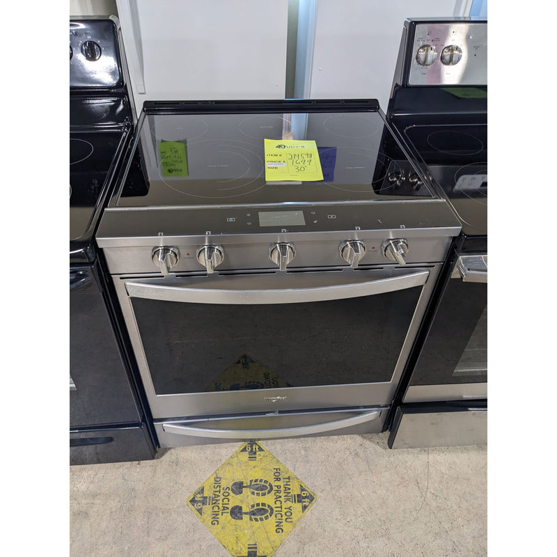 Load image into Gallery viewer, 214598-NEW-Stainless-Whirlpool-Glass Top-Slide-in Range