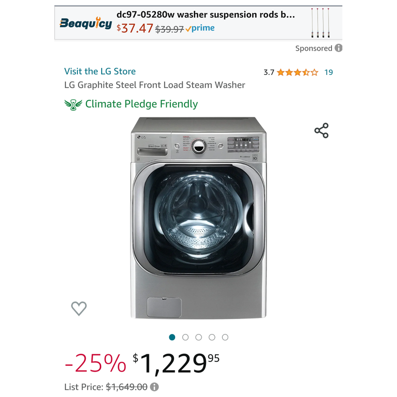 Load image into Gallery viewer, 213486-Gray-LG-FRONT LOAD-Laundry Set