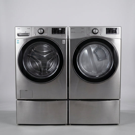 Lightly Used LG Stainless Front Load Washer & Dryer Laundry Set