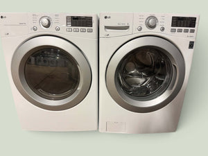 LG White FRONT LOAD Washer & Dryer Laundry Set