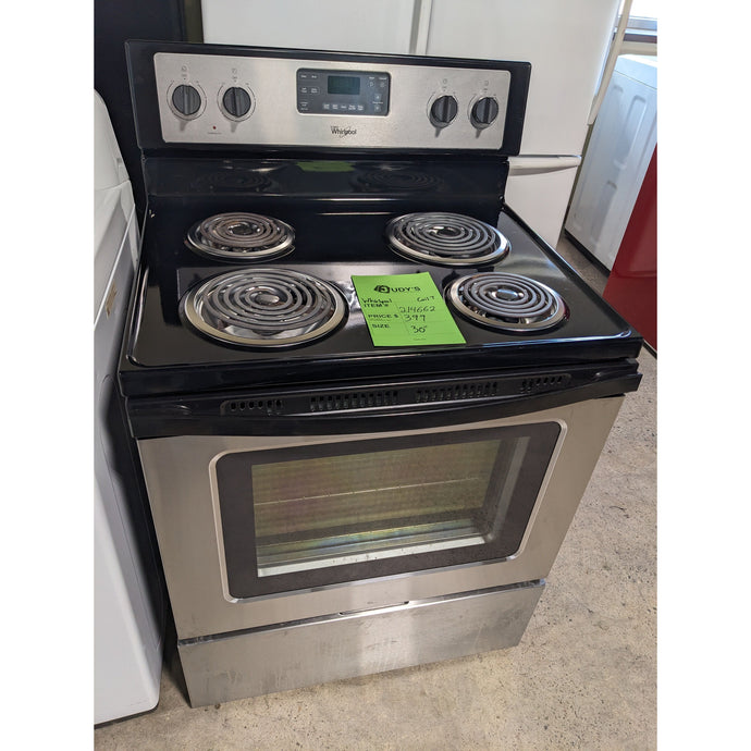 214662-Stainless-Whirlpool-Coil Top-Freestanding Range