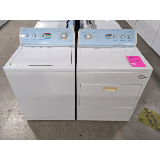 213605-White-Whirlpool-TOP LOAD-Laundry Set