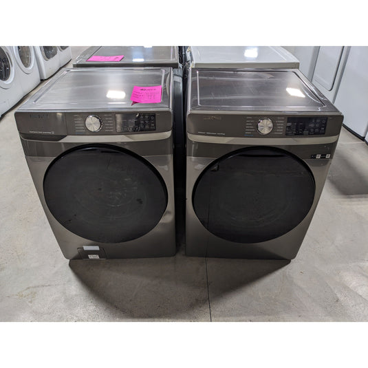 214166-Gray-Samsung-FRONT LOAD-Laundry Set