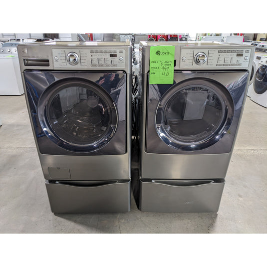 214374-Gray-Kenmore-FRONT LOAD-Laundry Set