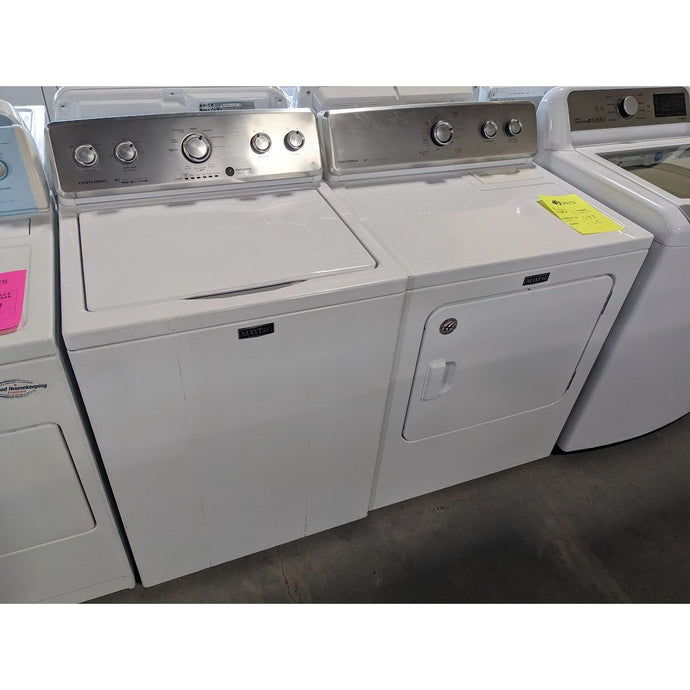 214663-White-Maytag-TOP LOAD-Laundry Set