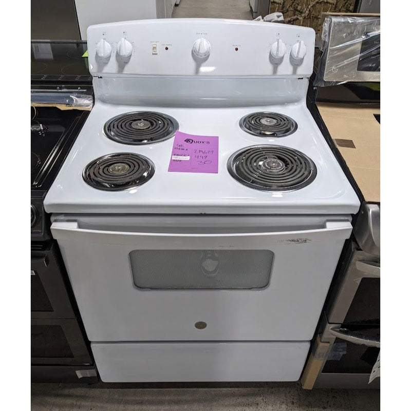 Load image into Gallery viewer, 214629-White-GE-Coil Top-Freestanding Range
