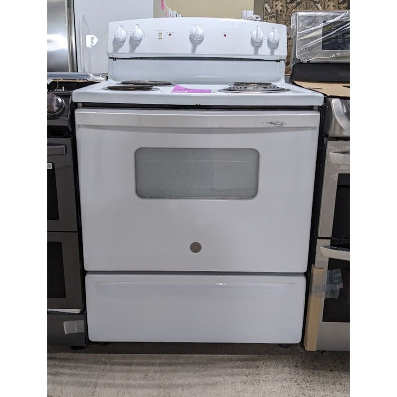 Load image into Gallery viewer, 214629-White-GE-Coil Top-Freestanding Range
