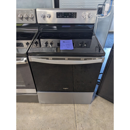 214693-Stainless-Whirlpool-Glass Top-Freestanding Range