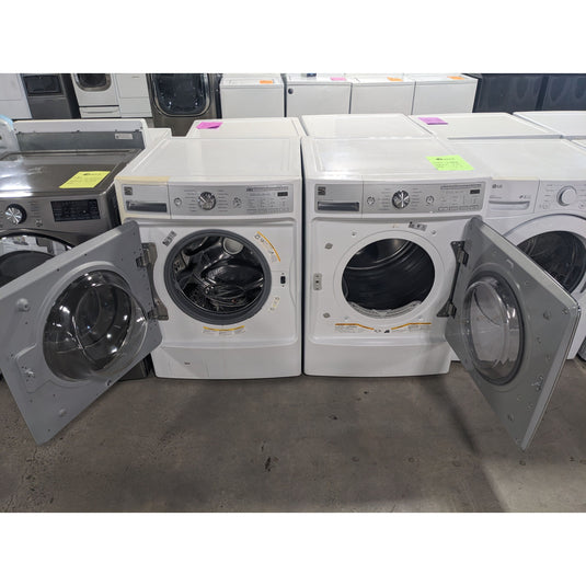 214730-White-Kenmore-FRONT LOAD-Laundry Set