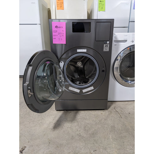 214793-NEW-Gray-Samsung-FRONT LOAD-Laundry Set