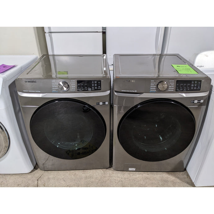 214823-Gray-Samsung-FRONT LOAD-Laundry Set