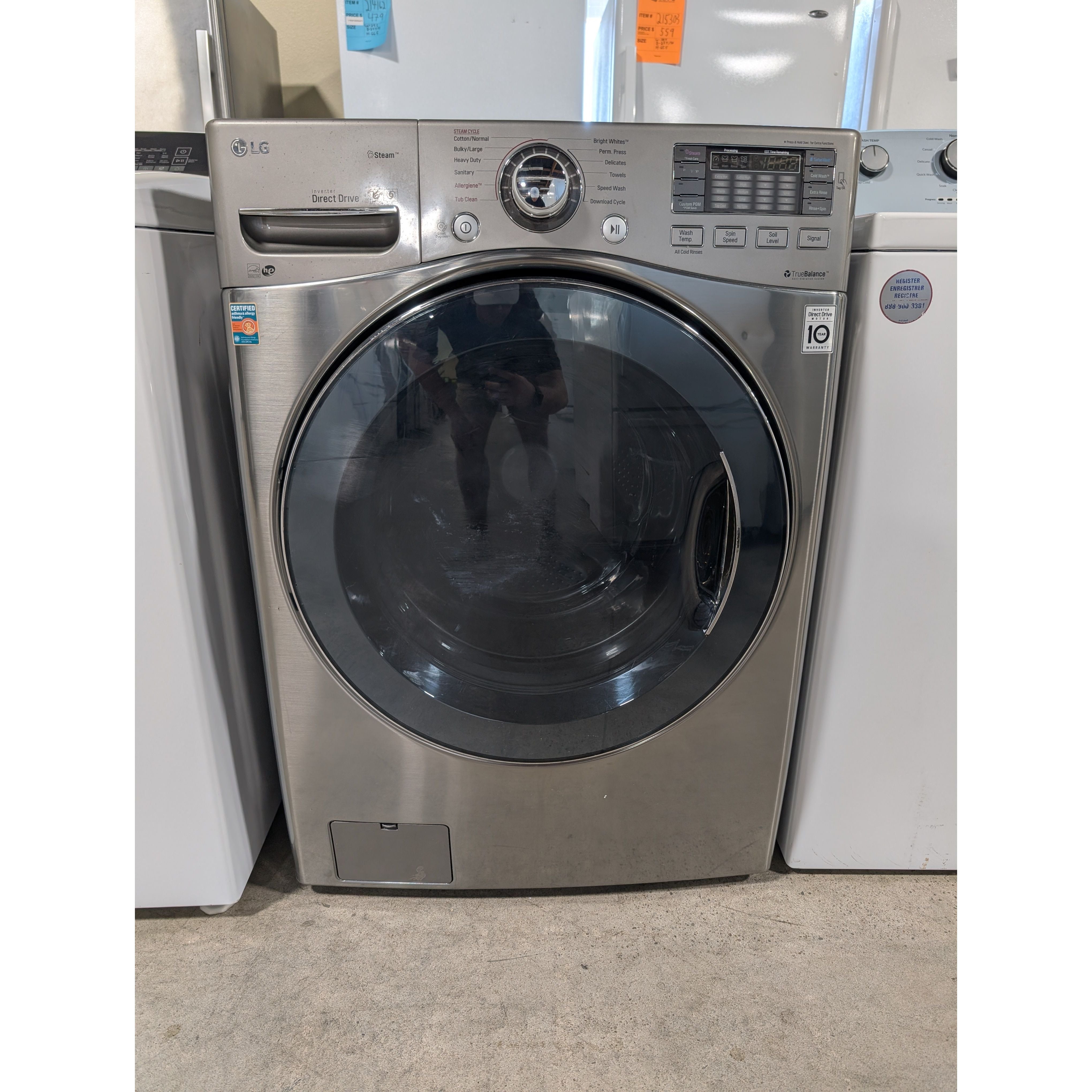 216188-Gray-LG-FRONT LOAD-Washer – Judy's Appliance Outlet