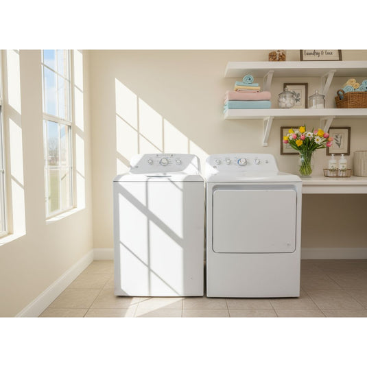 22127-White-GE-TOP LOAD-Laundry Set