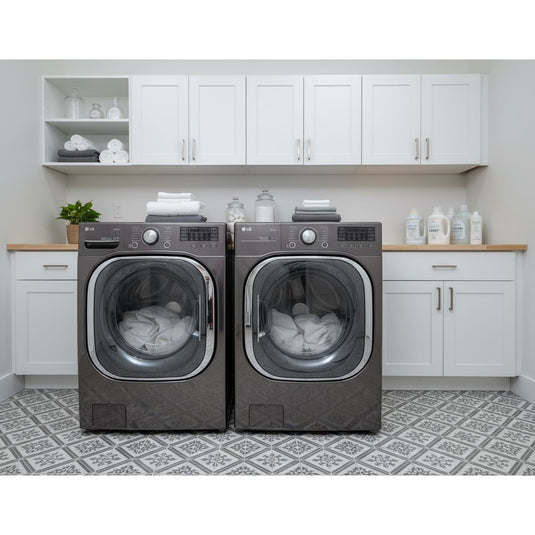 216161-Gray-LG-FRONT LOAD-Laundry Set