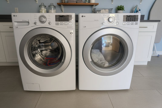 214708-White-LG-FRONT LOAD-Laundry Set