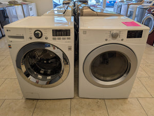 216163-White-LG-FRONT LOAD-Washer-Kenmore-Dryer-Laundry Set