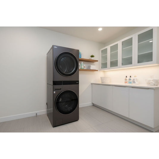 22618-Black-LG-FRONT LOAD-Laundry Set