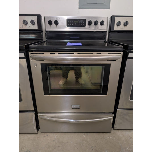 22624-Stainless-Frigidaire-Glass Top-Freestanding Range