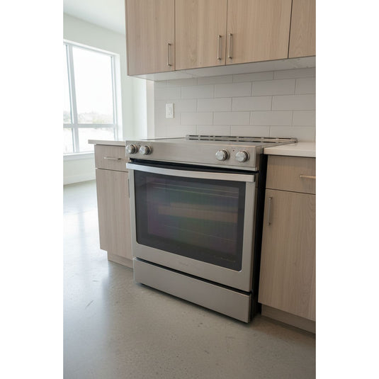 22829-Stainless-KitchenAid-DownDraft Slide-In Range-Slide-in Range