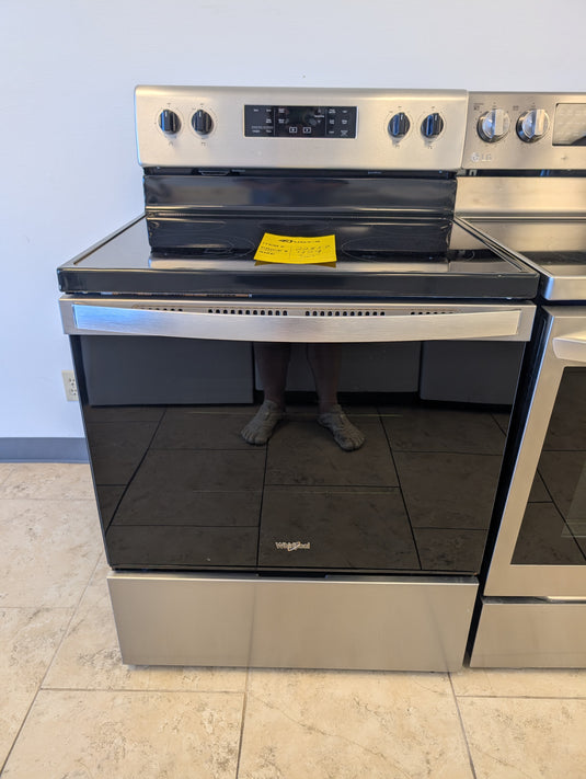 22856-Stainless-Whirlpool-Glass Top-Freestanding Range