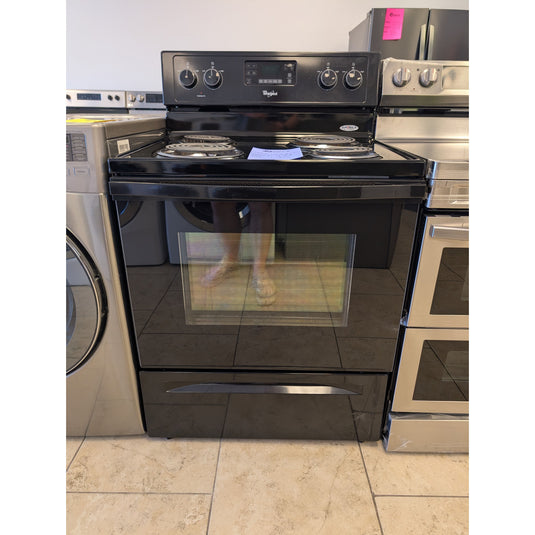 22856-Black-Whirlpool-Coil Top-Freestanding Range