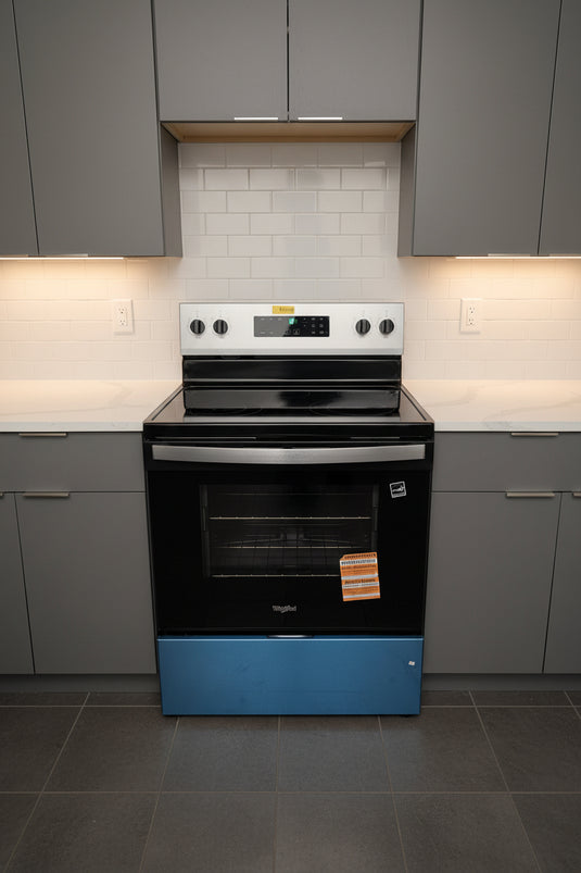 22878-Black Stainless-Whirlpool-Glass Top-Freestanding Range