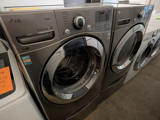 22953-Stainless-LG-FRONT LOAD-Laundry Set