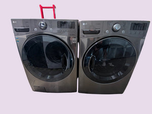 LG Gray FRONT LOAD Washer & Dryer Laundry Set
