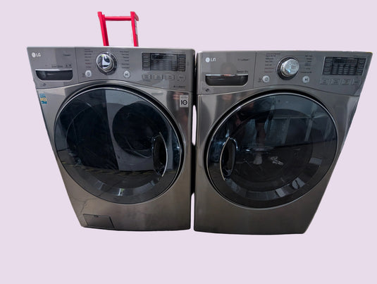 LG Gray FRONT LOAD Washer & Dryer Laundry Set