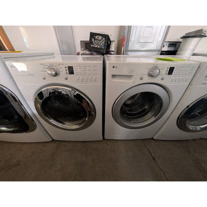 LG White FRONT LOAD Washer & Dryer Laundry Set