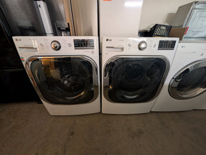 LG White FRONT LOAD Washer & Dryer Laundry Set