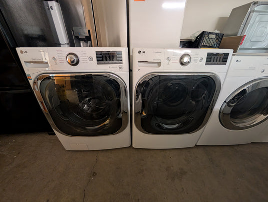 LG White FRONT LOAD Washer & Dryer Laundry Set