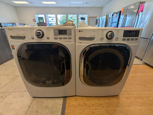 LG White FRONT LOAD Washer & Dryer Laundry Set