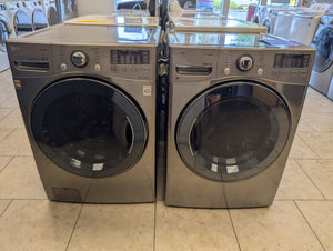 LG Gray FRONT LOAD Washer & Dryer Laundry Set