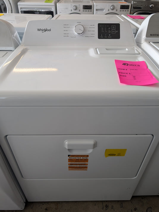 New Whirlpool WED4307SW0 White ELECTRIC Dryer