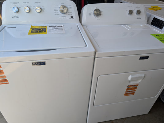 New Maytag White TOP LOAD Washer & Dryer Laundry Set