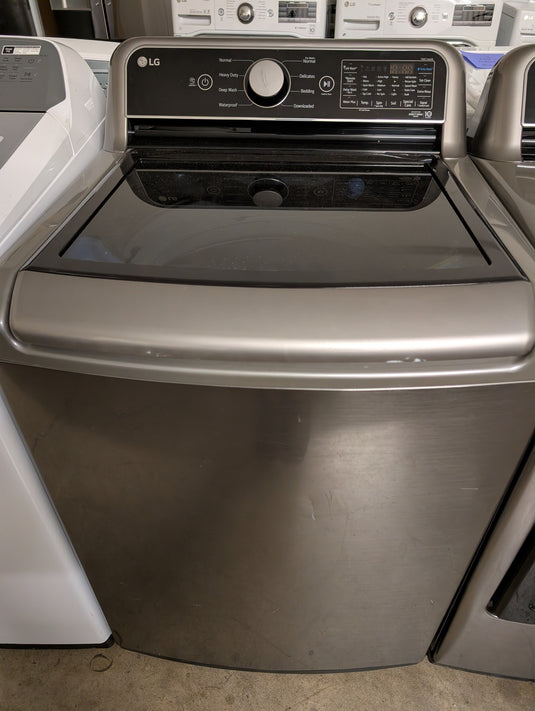 Lightly Used LG WT7400CV Stainless Top Load Washer