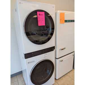 New LG WKEX200HWA White Front Load Laundry Combo