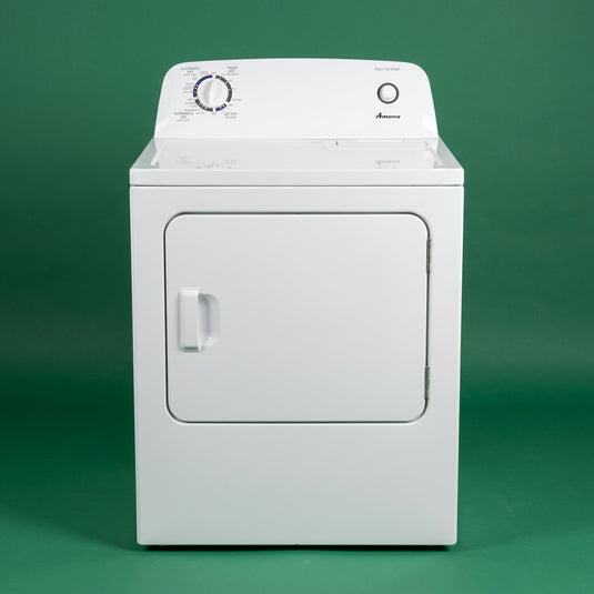 Lightly Used Amana NED4655EW1 White Electric Dryer