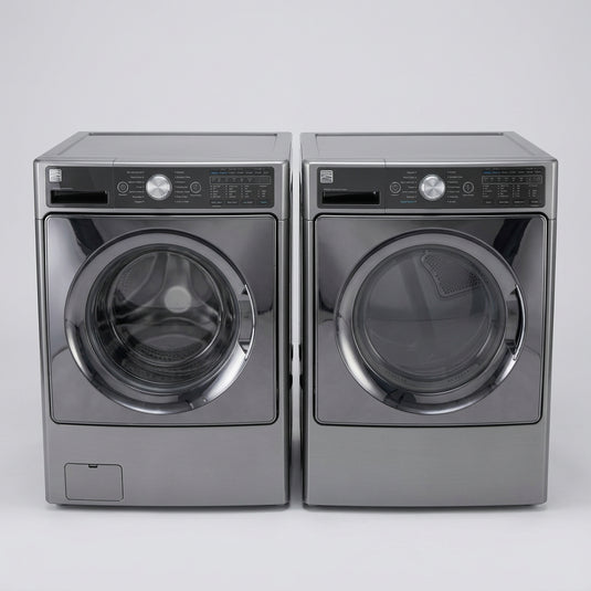Lightly Used Kenmore Gray Front Load Washer & Dryer Laundry Set