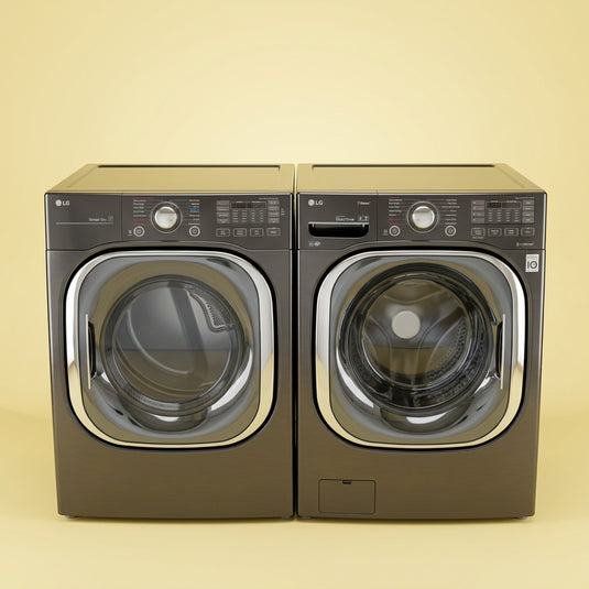 Lightly Used LG Gray Front Load Washer & Dryer Laundry Set