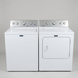 Lightly Used Maytag White Top Load Washer & Dryer Laundry Set