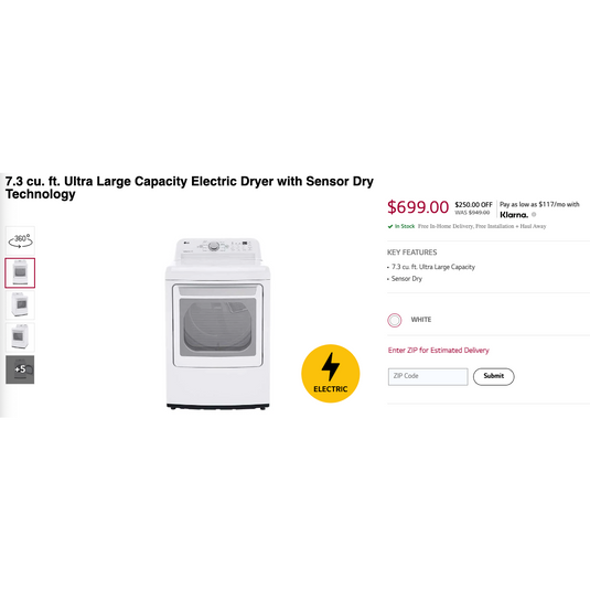 213075-White-LG-TOP LOAD-Laundry Set