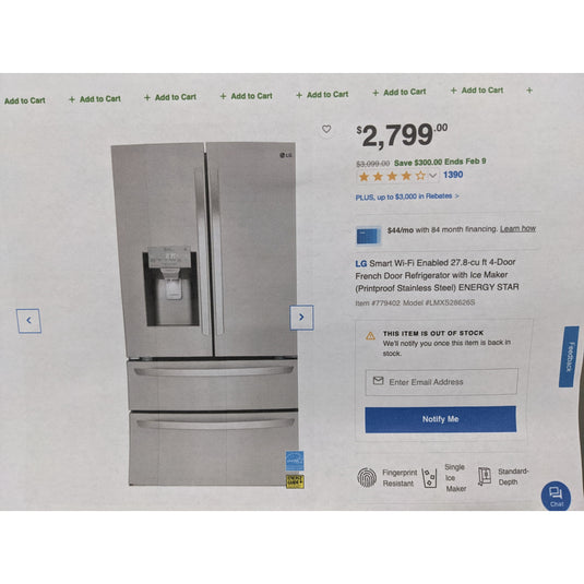211746-NEW-Stainless-LG-4D-Refrigerator