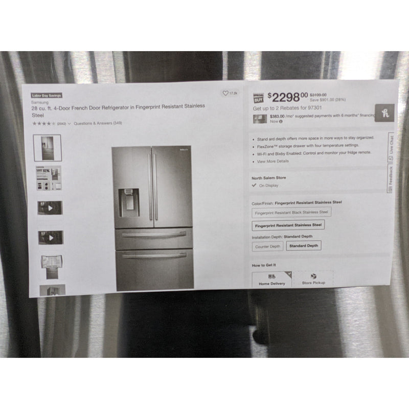 Load image into Gallery viewer, 212480-NEW-Stainless-Samsung-4D-Refrigerator
