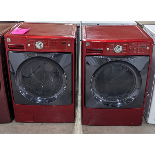 213337-Red-Kenmore-FRONT LOAD-Laundry Set
